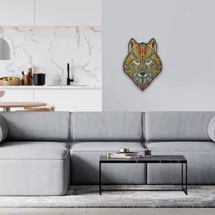 Wood You Do Puzzle drewniane Wilk | Determined Wolf | 140 elementów | A4 - Puzzle - miniaturka - grafika 3