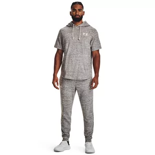 Męskie spodnie dresowe Under Armour UA Rival Terry Jogger - szare - UNDER ARMOUR - Spodnie sportowe męskie - miniaturka - grafika 1
