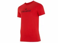 Koszulki męskie - Koszulka męska 4F czerwony - miniaturka - grafika 1