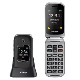 Telefon komórkowy Aligator V650 Senior (AV650BS) Czarny/Srebrny - Telefony stacjonarne - miniaturka - grafika 1
