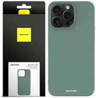 Etui i futerały do telefonów - Spacecase Etui Silicone Case iPhone 15 Pro Max dark green - miniaturka - grafika 1
