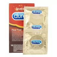 Prezerwatywy - Durex Reckitt Benckiser prezerwatywy Real Feel - 10 sztuk DX-3031273 - miniaturka - grafika 1