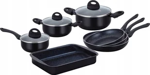 Zestaw patelni indukcja komplet patelni garnków HERZBERG 10-częściowy - Zestawy garnków i patelni - miniaturka - grafika 1