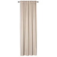 Zasłony - Zasłona z taśmą ABETO 140 x 260 cm kolor beżowy - miniaturka - grafika 1