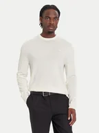 Swetry męskie - Calvin Klein Sweter LV04LB305G Écru Regular Fit - miniaturka - grafika 1