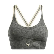Bielizna sportowa damska - Biustonosz treningowy Under Armour Project Rock Infinity Let's Go - miniaturka - grafika 1