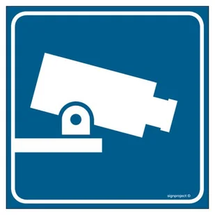 RA128 OBIEKT MONITOROWANY, FN - FOLIA SAMOPRZYLEPNA; (200X200MM) - Systemy ekspozycyjne i znaki informacyjne - miniaturka - grafika 1