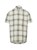 Koszule męskie - Camel Active Męska koszula casual Mężczyźni Regular Fit Bawełna biały|zielony w kratkę, L - miniaturka - grafika 1