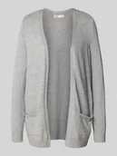 Swetry damskie - Kardigan o kroju regular fit z mieszanki wiskozy model ‘LESLY’ - miniaturka - grafika 1