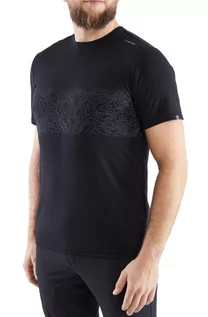 Koszulki sportowe męskie - Koszulka męska z bambusu Viking Lenta T-shirt 09 czarny - grafika 1
