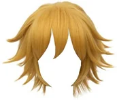 Dodatki do strojów karnawałowych - Peruka Włosy Czarny Kot Blond Strój Przebranie - miniaturka - grafika 1