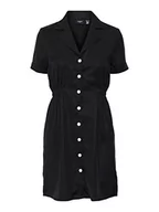 Sukienki - VERO MODA Sukienka damska Vmharper Ss Short Dress, czarny, S - miniaturka - grafika 1