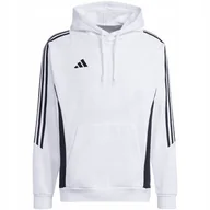Bluzy męskie - Bluza męska adidas Tiro 24 Sweat Hooded biała IR7547 XL - miniaturka - grafika 1