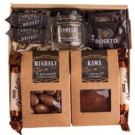 Zestawy upominkowe - ZESTAW PREZENTOWY KOSZ PREZENT dla mężczyzny taty urodziny 18-99 Słodki zestaw kawa - miniaturka - grafika 1