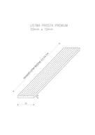 Listwy i profile - Listwa Kompozytowa Prosta Premium Light Gray 70x10 mm – dł. 2,9 m - miniaturka - grafika 1