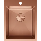 Zlewozmywaki - Mexen Solix zlewozmywak stalowy 1-komorowy 400 x 500 mm, miedź HC - 6406401000-65HC - miniaturka - grafika 1