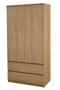 Szafa SARA MEBLE Monia 2D 2 SZ, dąb sonoma, 180x90x50 cm - Szafy - miniaturka - grafika 1