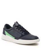 Sneakersy męskie - Tommy Hilfiger Sneakersy Elevated Cupsole Leather FM0FM04490 Granatowy - miniaturka - grafika 1