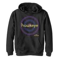 Bluzy dla chłopców - Marvel Bullseye Target Logo chłopięca bluza z kapturem, Czarny, XL - miniaturka - grafika 1