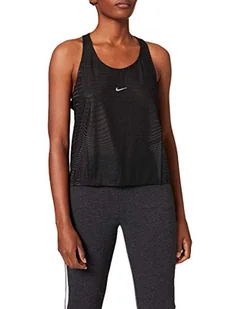 Nike Damska koszulka Np Cln Net Black/Dk Smoke Grey/Metallic S L - Koszulki i topy damskie - miniaturka - grafika 1