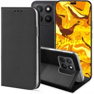 Etui i futerały do telefonów - ETUI Z KLAPKĄ DO HONOR X8C 4G CZARNE ZAMYKANE MAGNETYCZNE KABURA OCHRONNE - miniaturka - grafika 1