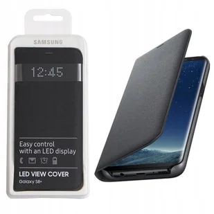 Samsung Etui LED View do Galaxy S8+ EF-NG955PBEGWW Czarny EF-NG955PBEGWW EF-NG955PBEGWW - Etui i futerały do telefonów - miniaturka - grafika 1