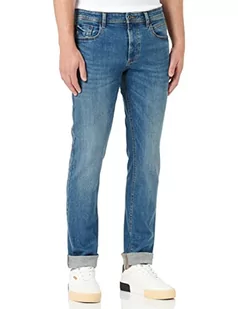 camel active Męskie spodnie jeansowe o regularnym kroju Houston Stretch, średni niebieski, 52W / 30L - Spodenki męskie - miniaturka - grafika 1