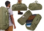 Plecaki - Torba podróżna turystyczna Plecak THULE CHASM Duffel 90L OLIVINE - miniaturka - grafika 1