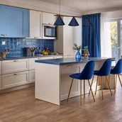 Lampy sufitowe - Eko-Light Lampa wisząca Capital, niebieska, 3-punktowa, Ø 32 cm, GX53 - miniaturka - grafika 1