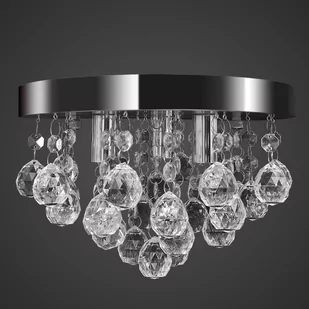 GSTORE Wisząca lampa sufitowa z kryształkami chromowa GS-240688 - Lampy sufitowe - miniaturka - grafika 1