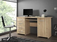 Biurka - Biurko proste komputerowe z szufladami do gabinetu Mirek dąb sonoma - miniaturka - grafika 1