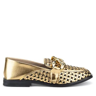 Mokasyny Badura CALLA-V179217-325 Złoty - Mokasyny damskie - miniaturka - grafika 1