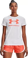 Koszulki i topy damskie - Under Armour Damska koszulka Sportstyle Graphic Ssc (1 Pack), Biały (107), XS - miniaturka - grafika 1