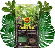 Ziemia ogrodowa - Compo Sana Podłoże do roślin zielonych i palm 10L Torf, perlit, agrosil, wapno Compo Sana - miniaturka - grafika 1