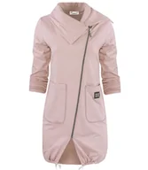 Bluzy damskie - Cienka długa bluza ze skośnym suwakiem i kominem BEATA - Empik - miniaturka - grafika 1