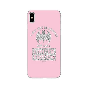 ERT GROUP etui na telefon Apple Iphone XS, case oryginalny i oficjalnie licencjonowany przez DC, wzór Bat Girl 008, optymalnie dopasowane, z efektem płynnego brokatu - Etui i futerały do telefonów - miniaturka - grafika 1