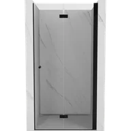 Ścianki i drzwi prysznicowe - Mexen Mist-F drzwi prysznicowe składane prawe 60 cm, transparent, czarne - 8A6-060-000-70-00-P - miniaturka - grafika 1