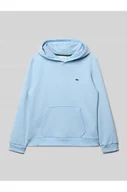 Bluzy damskie - Bluza z kapturem o kroju regular fit z mieszanki bawełny - Lacoste - miniaturka - grafika 1