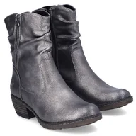 Botki damskie - Botki damskie Rieker 93760-90 SILVER/PLATINUM R.37 - miniaturka - grafika 1