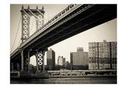 Fototapety - DecoNest Fototapeta Most Manhattan Nowy Jork 400X309 A0-4XLFTNT1121 - miniaturka - grafika 1