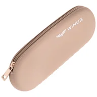 Walizki - Silikonowe etui podróżne na pędzle BEIGE - miniaturka - grafika 1