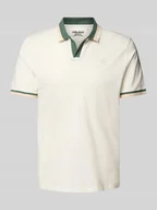 Koszulki męskie - Koszulka polo o kroju regular fit z dekoltem w serek model ‘Evo’ - miniaturka - grafika 1