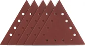 Materiały ścierne - Graphite Papier ścierny na rzep K80, trójkątny z 12 otworami, 5szt do szlifierki 59G264 - miniaturka - grafika 1