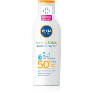 NIVEA SUN Kids mleczko do opalania dla dzieci SPF 50+ 200 ml - Kosmetyki kąpielowe dla dzieci - miniaturka - grafika 1