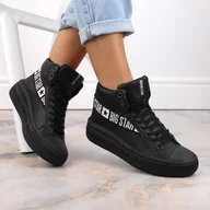 Buty sportowe damskie - Buty sportowe ocieplane Big Star W INT1901 (kolor Czarny, rozmiar 37) - miniaturka - grafika 1