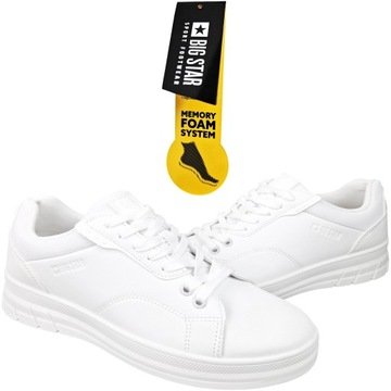 Sportowe buty damskie Big Star Sneakersy NN274458 biały 36