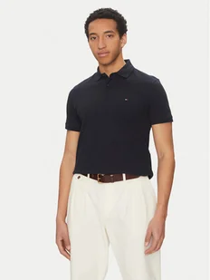 Tommy Hilfiger Polo Vertical MW0MW38951 Granatowy Regular Fit - Koszulki męskie - miniaturka - grafika 1