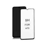 Szkła hartowane na telefon - Qoltec Szkło ochronne hartowane PREMIUM do Samsung Galaxy A70 6D Pełne Czarne 52174 - miniaturka - grafika 1