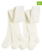 Rajstopy dziecięce - COOL CLUB Rajstopy (2 pary) w kolorze kremowym - miniaturka - grafika 1