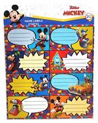 Szkolne artykuły papiernicze - Zestaw naklejek etykiet na zeszyt Mickey 16 st - miniaturka - grafika 1